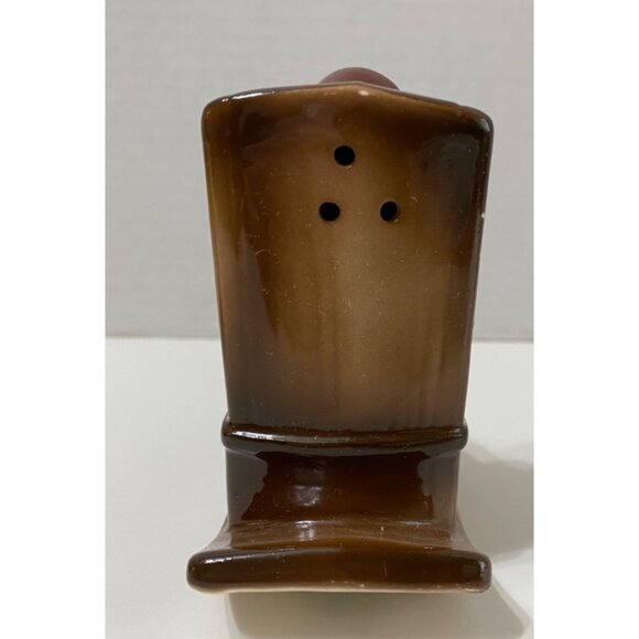 Vintage Ceramic Old Couple Salt & Pepper Shakers In Rocking Chairs - Picture 4 of 11